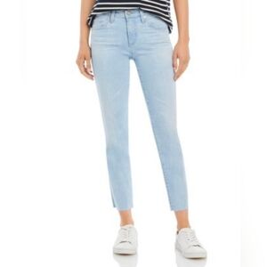 ADRIANO GOLDSCHMIED The Prima Crop Blue Gray Cigarette Leg Size 25R